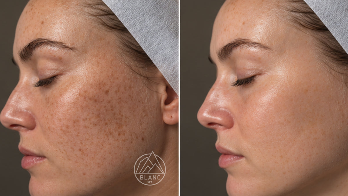 Blanc Spa pigmentation before and after client result